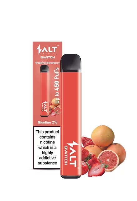 SALT vypínač-jednorazová vape pod | Grapefruit Jahoda