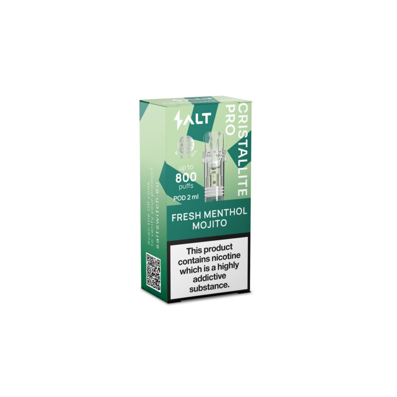 SALT CRISTALLITE PRO Pods x1 (800Puffs) – VERSE MENTHOL MOJITO