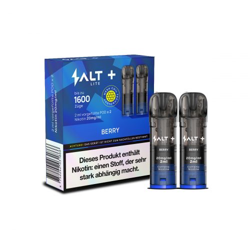 SALT + LITE Pods x2 (1600Puffs) - Berry