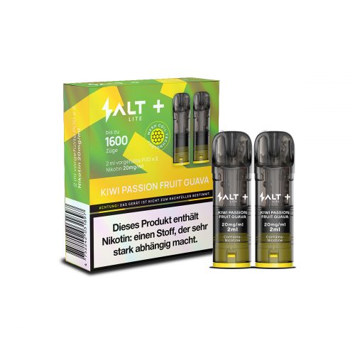 SALT PLUS LITE Pods x2 (1600Puffs) - Kiwi Passion Fruit Guava